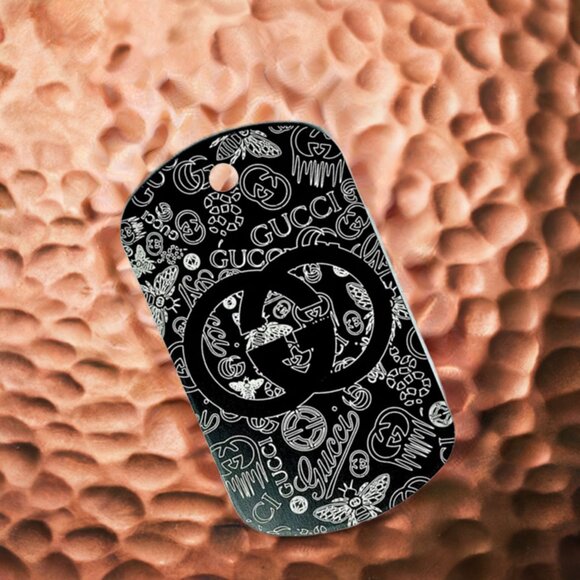 GUCCI Metal Tag | Bag Tag | Necklace Pendant | Keychain Accesory | Mint Condish - Picture 8 of 11